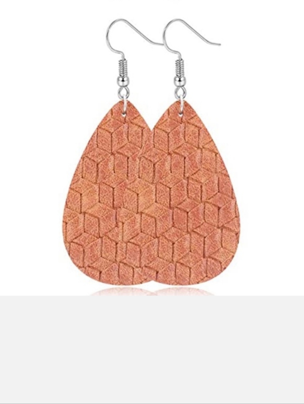 Faux Leather Dangle Earrings